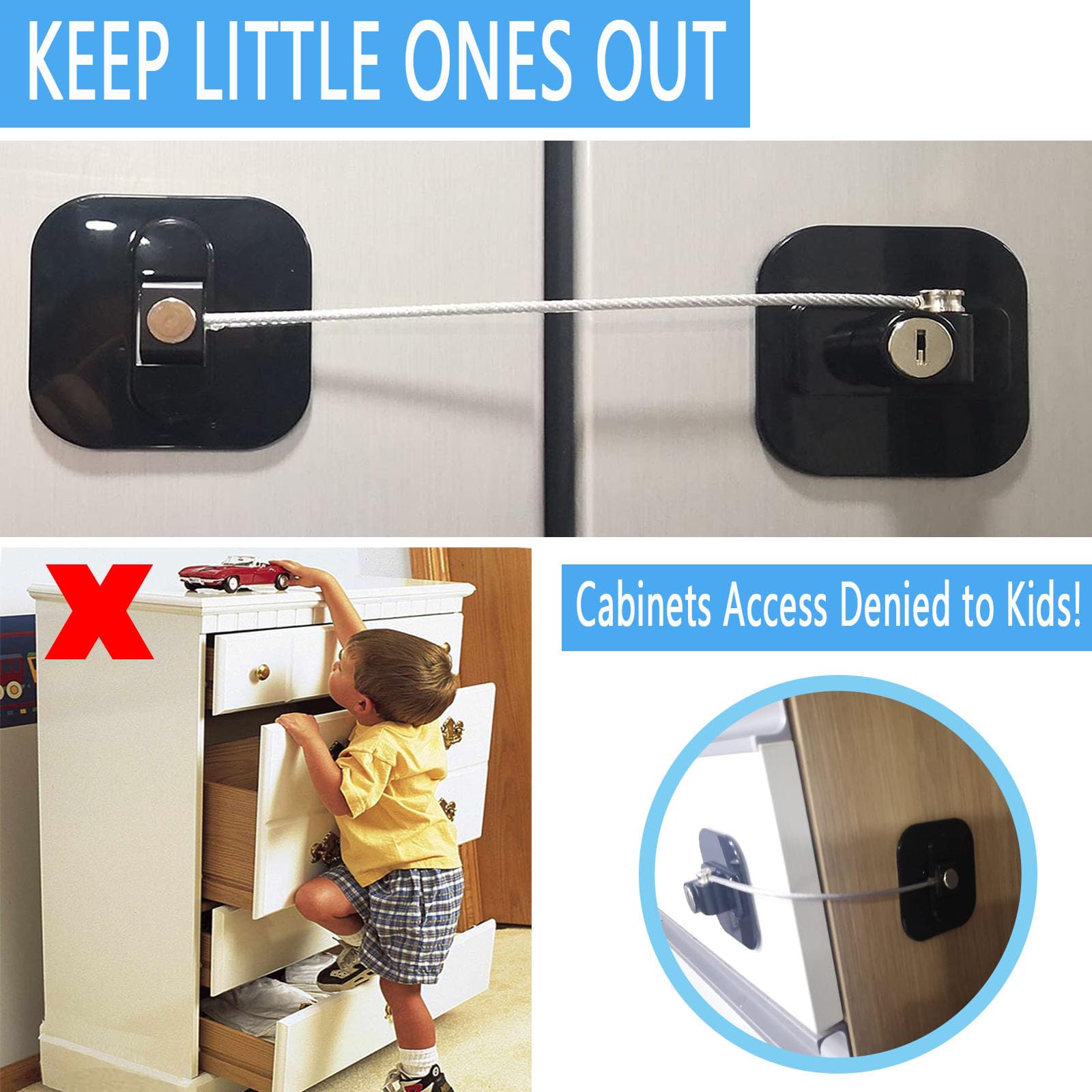 YEYA one-hand operation design enables effortless cabinet use