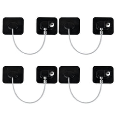 YEYA refrigerator locks 4-pack securing doors to prevent toddler access