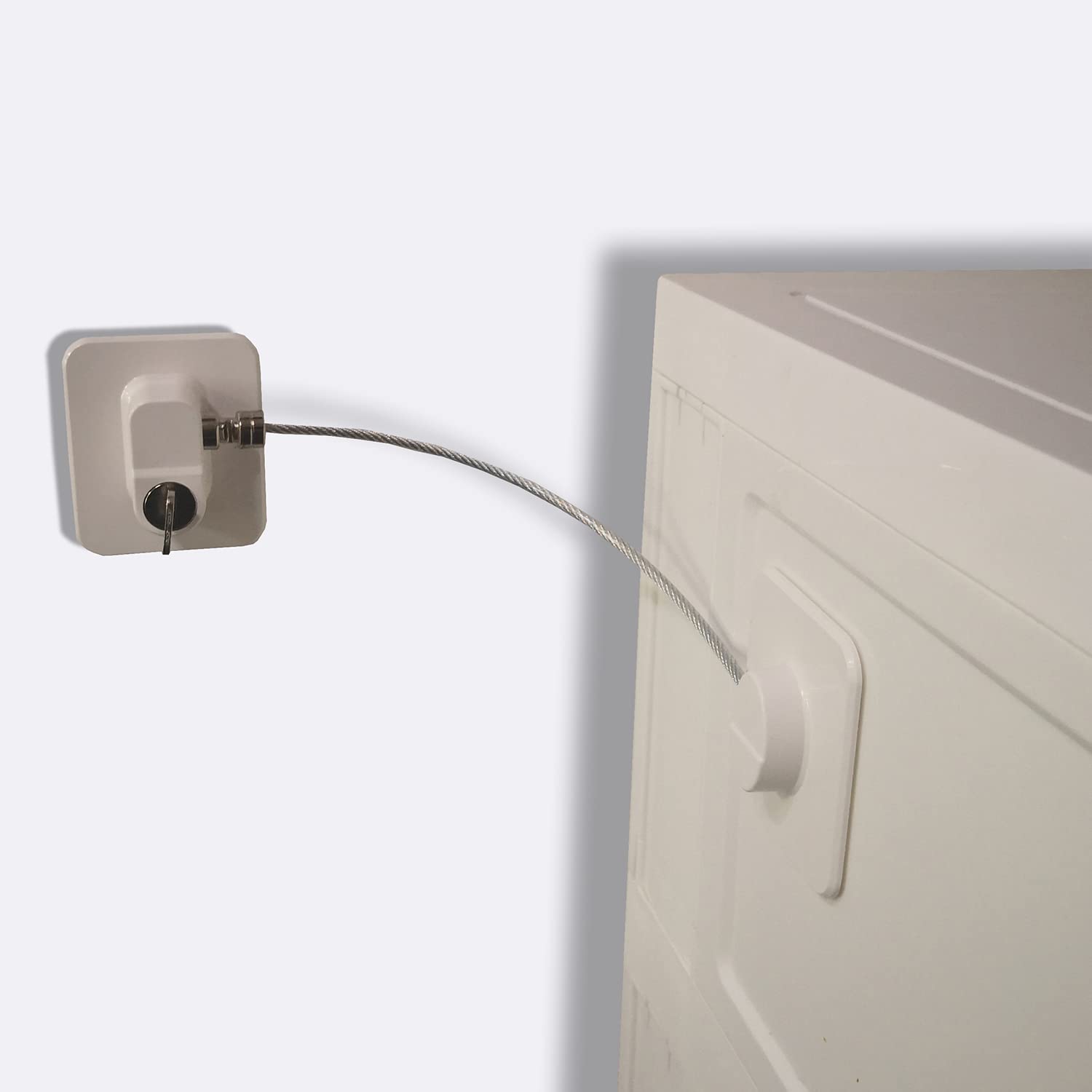YEYA upgraded no-drill anti-tip bracket in white provides strong hold without damage