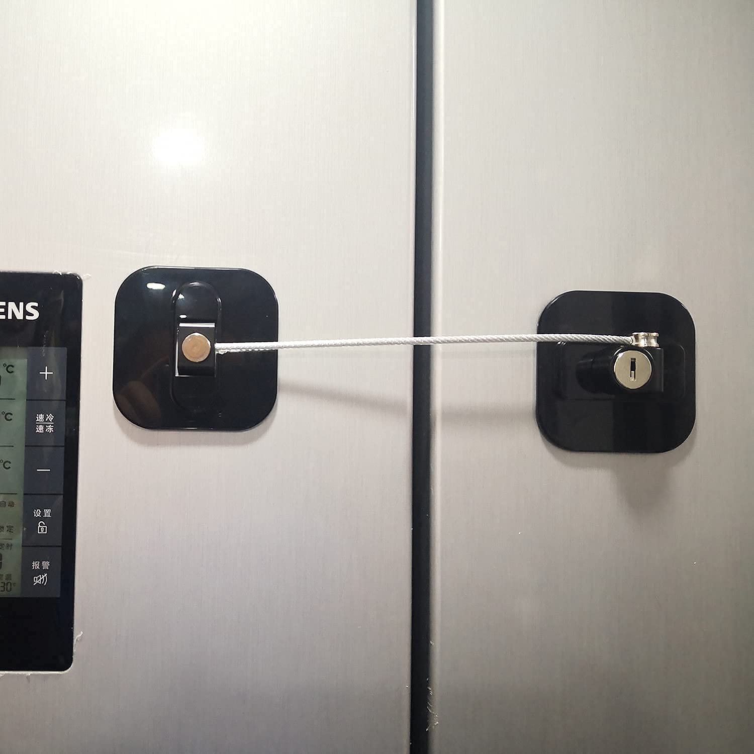 YEYA upgraded two-pack fridge lock ready for babyproofing