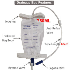 YEYSXSY anti-reflux chamber prevents backflow and reduces spill risk.
