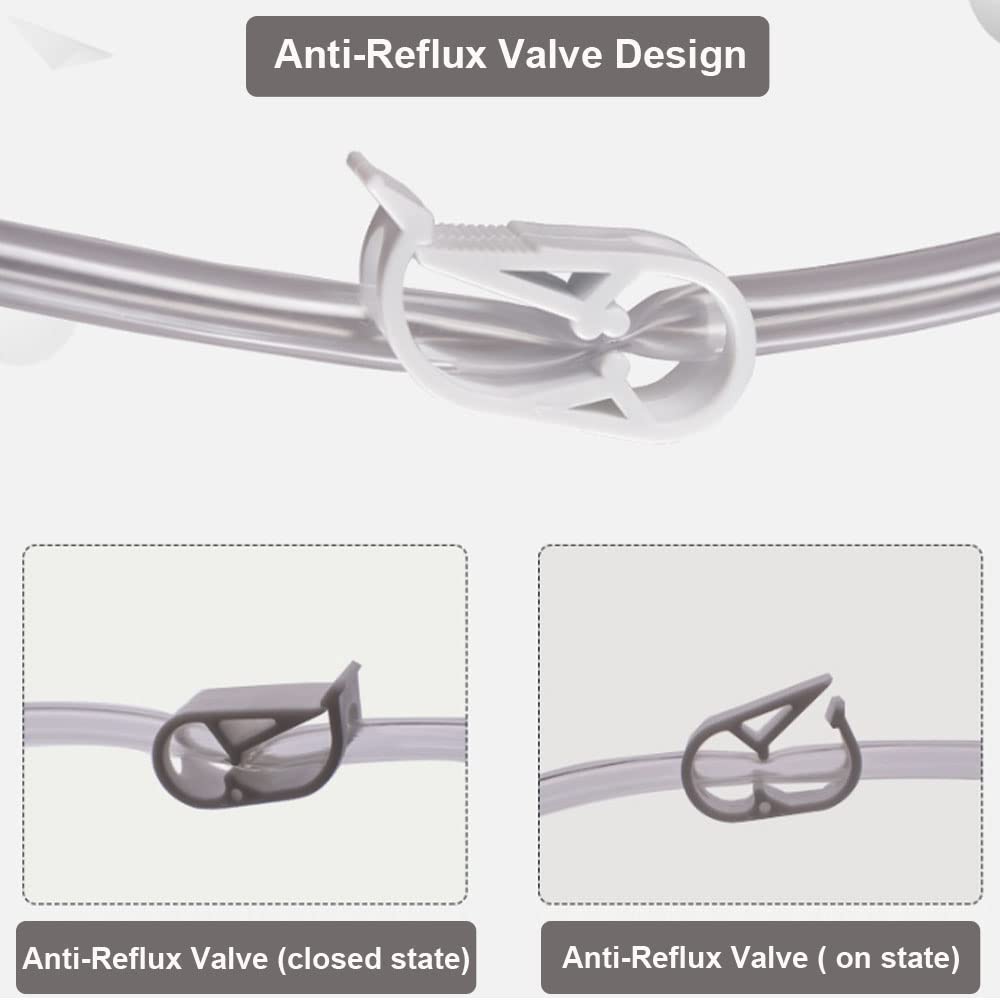 YEYSXSY flip valve drain spout simplifies emptying without spills.