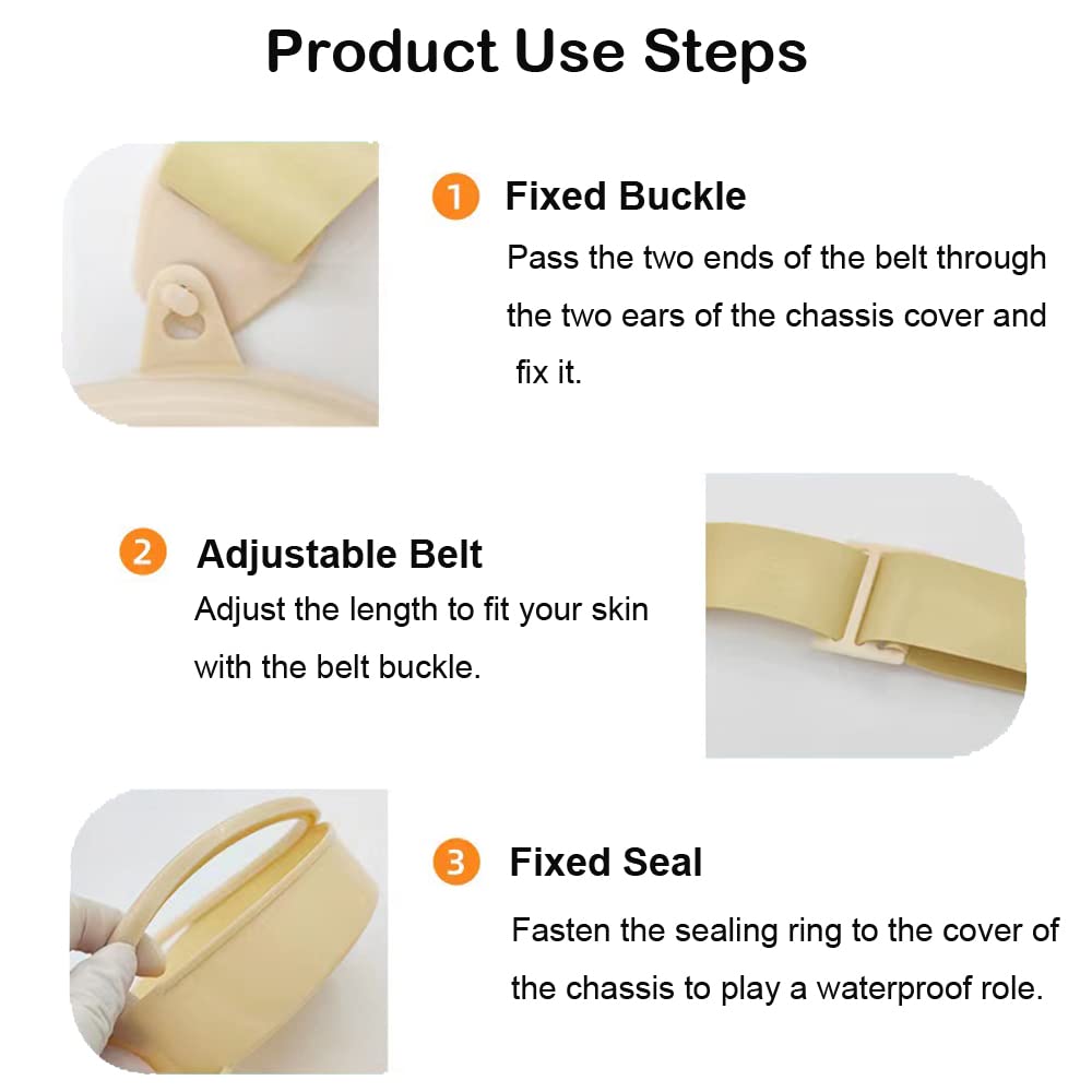 YEYSXSY silicone ostomy cover with sealing ring prevents leaks during care