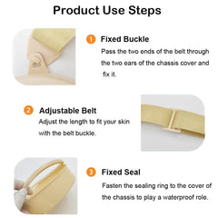 YEYSXSY silicone ostomy cover with sealing ring prevents leaks during care