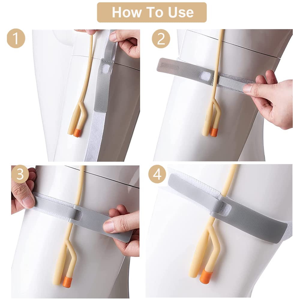 YEYSXSY velcro strap catheter stabilizer keeps tubing in place.