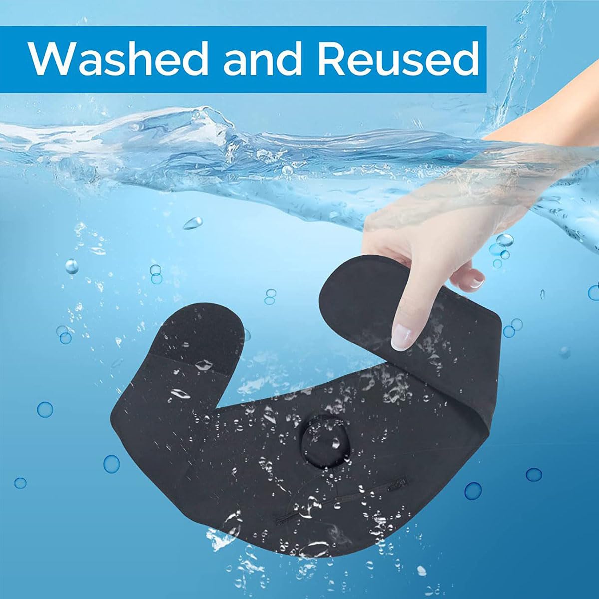 YEYSXSY ostomy belt with adjustable Velcro fit for men and women.