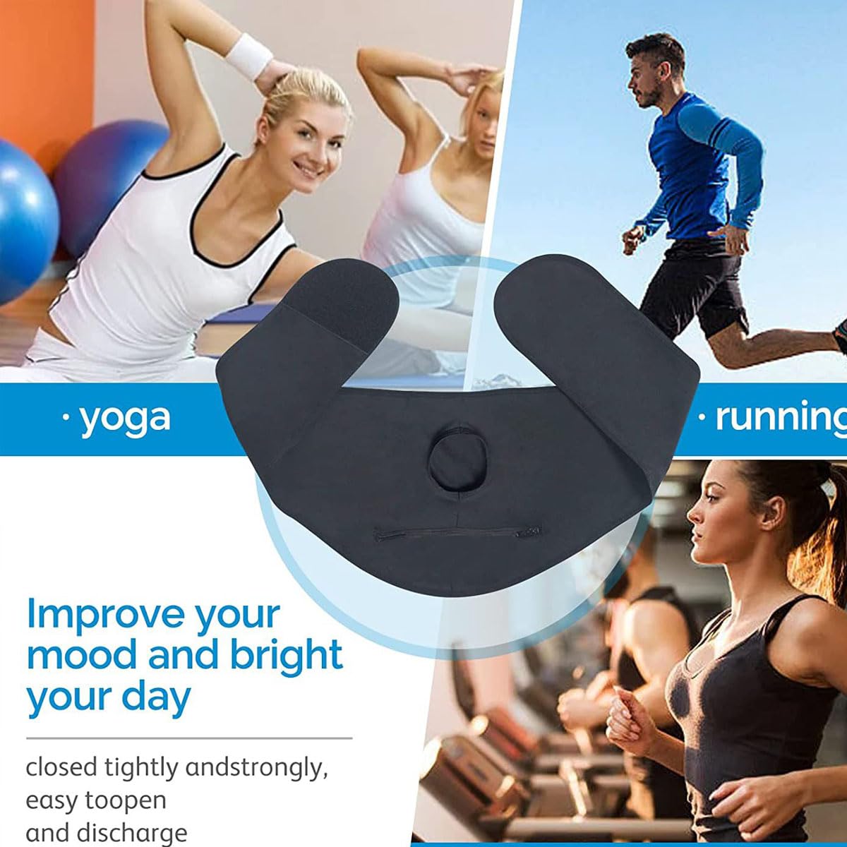 YEYSXSY stretchy, soft ostomy wrap keeps the bag stable during activity.