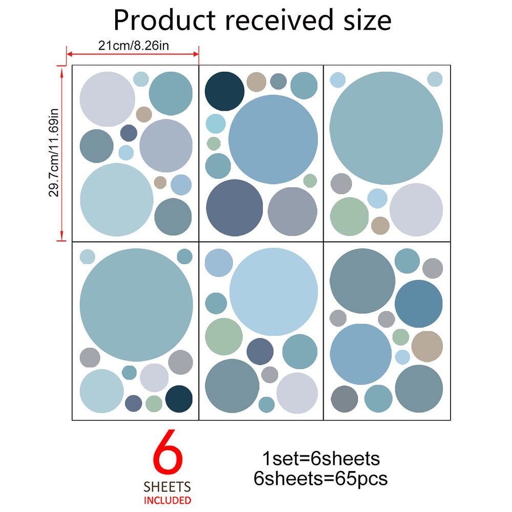 Yeysynana color dots for kids' rooms offer Boho charm and easy redecoration.