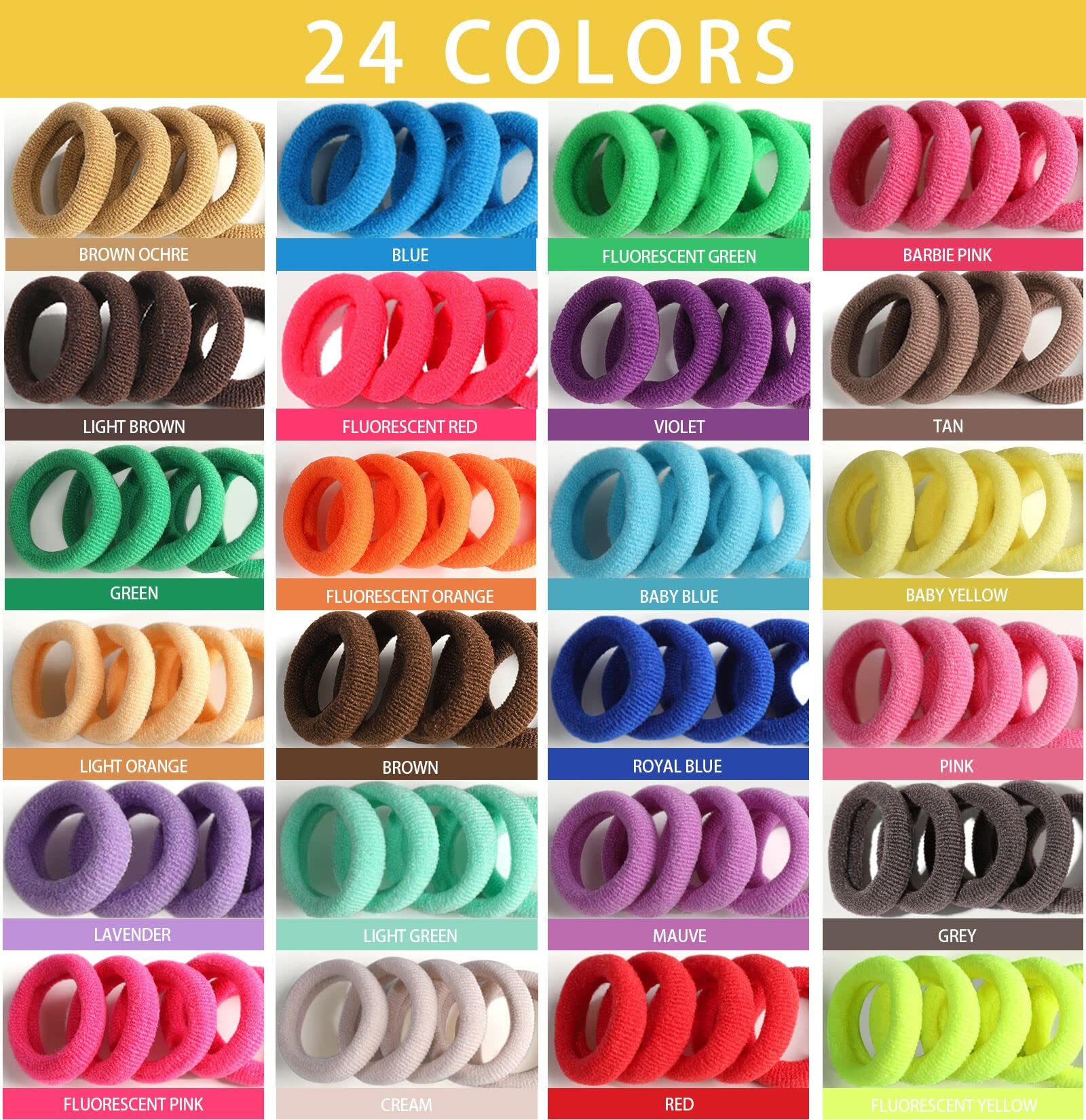 YGDZ soft elastic bands protect hair with gentle stretch