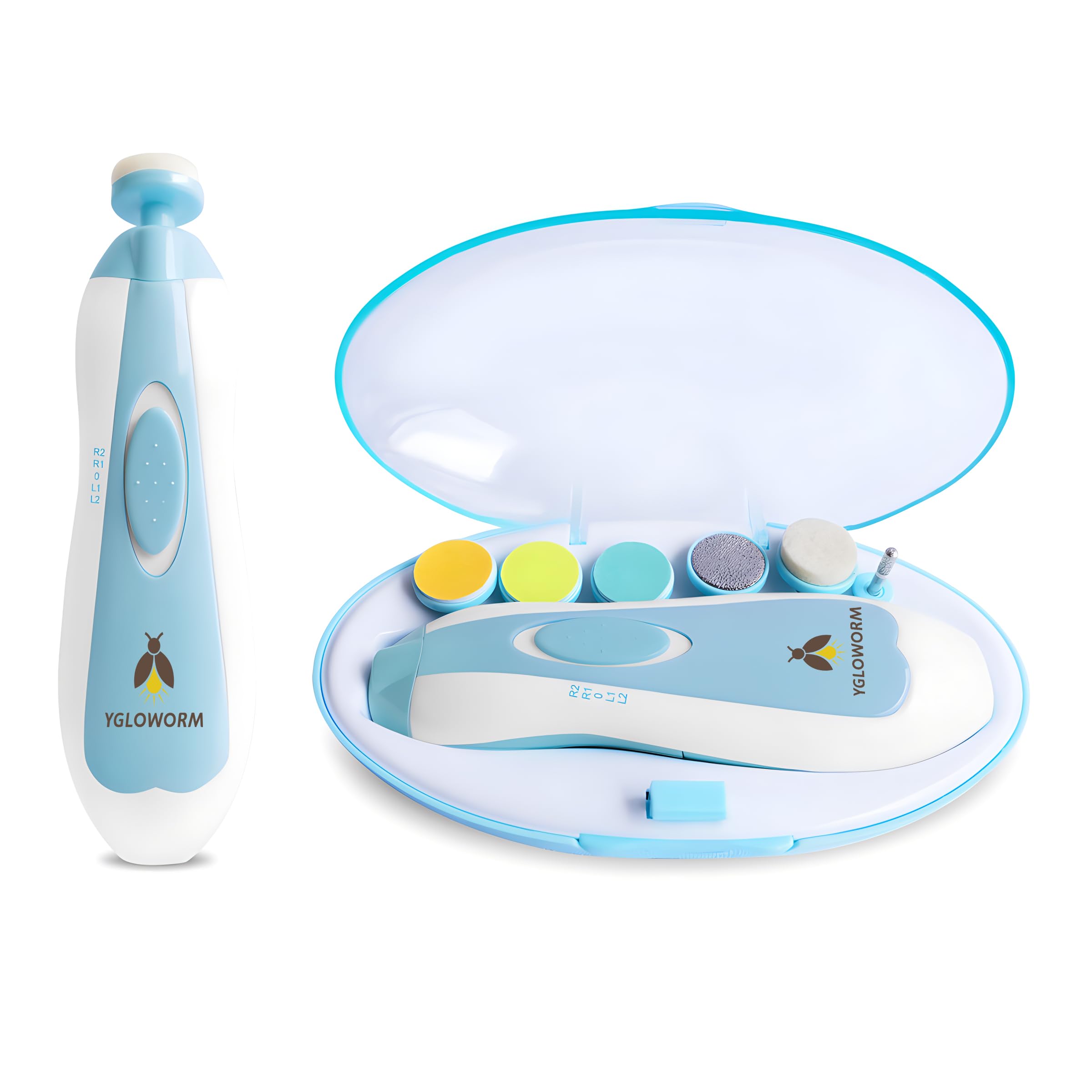 YGLOWORM baby nail trimmer for gentle, precise nail care.