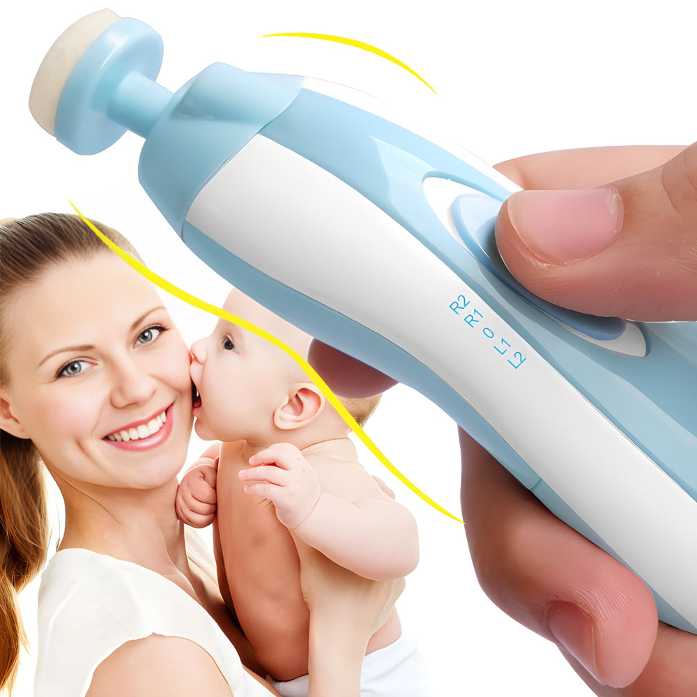 YGLOWORM six grinding heads shown for babies to adults use.