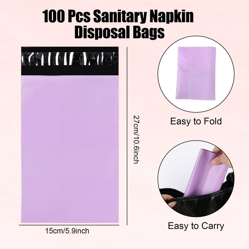 ygzQibhg self-sealing disposal bag demonstrates quick tear and press closure for mess-free use.