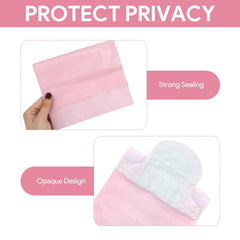 ygzQibhg pink disposal bag front sealed demonstration for travel or home use