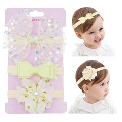 Yheahin yellow baby bows set for versatile outfits and adorable photos.