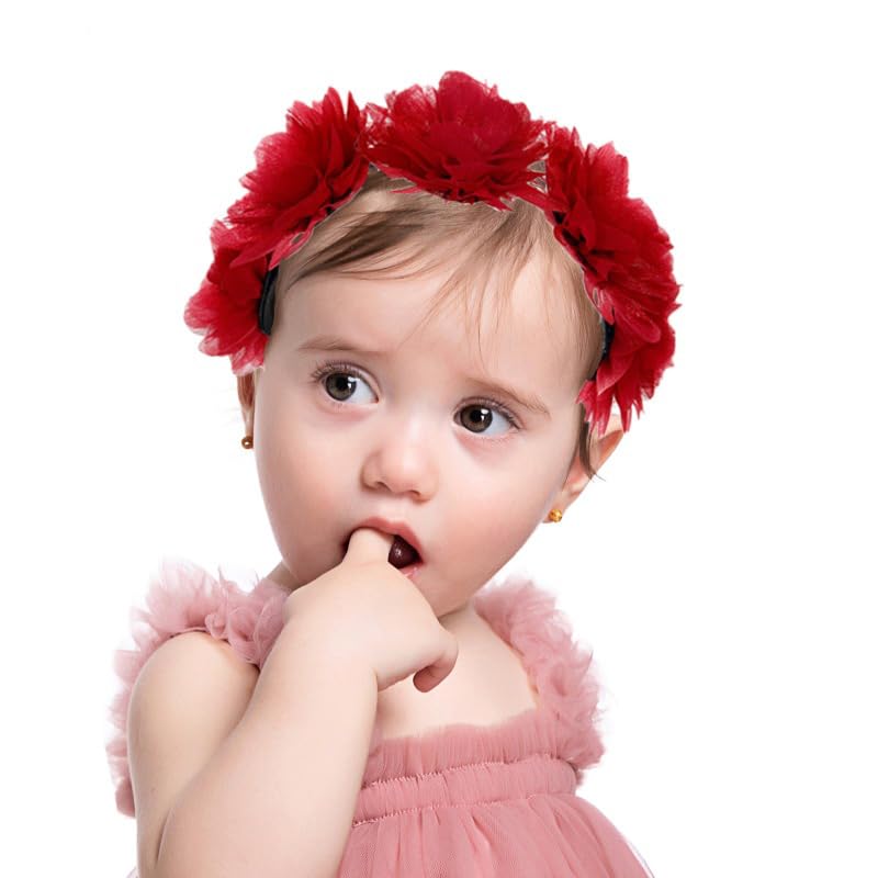 Yheahin soft chiffon gauze headband gentle on delicate hair