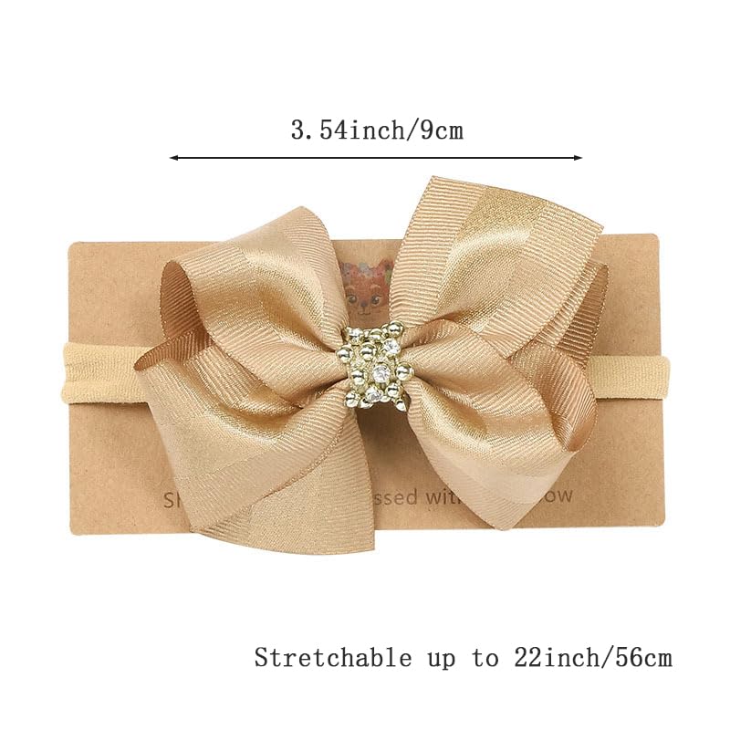 Yheahin bow headband detail highlights soft ribbon and secure knot