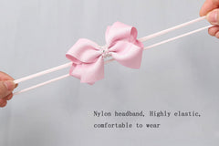 Yheahin newborn headband demonstrates comfortable 0-3 year sizing
