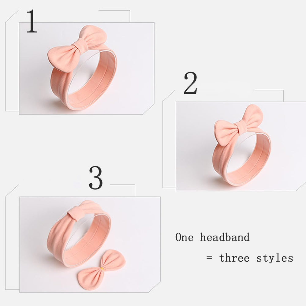 Yheahin bow-knot headband in green, adorable accessory for birthdays and daily wear.