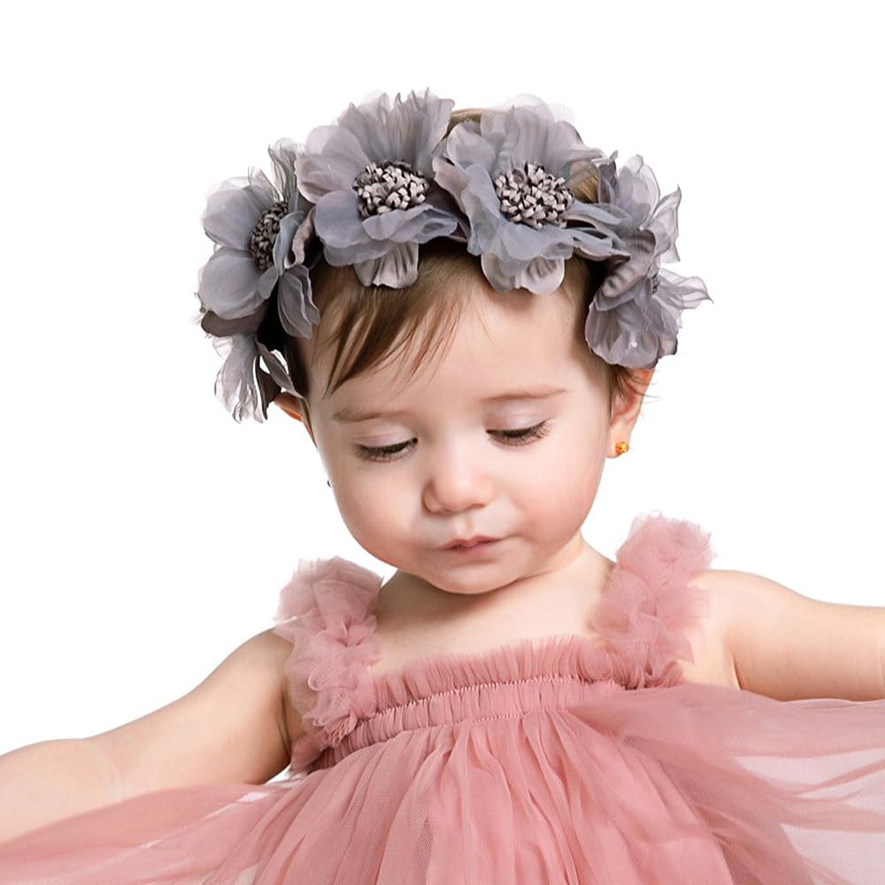 Yheahin bridal-style headpiece adds whimsy to weddings and family shoots.
