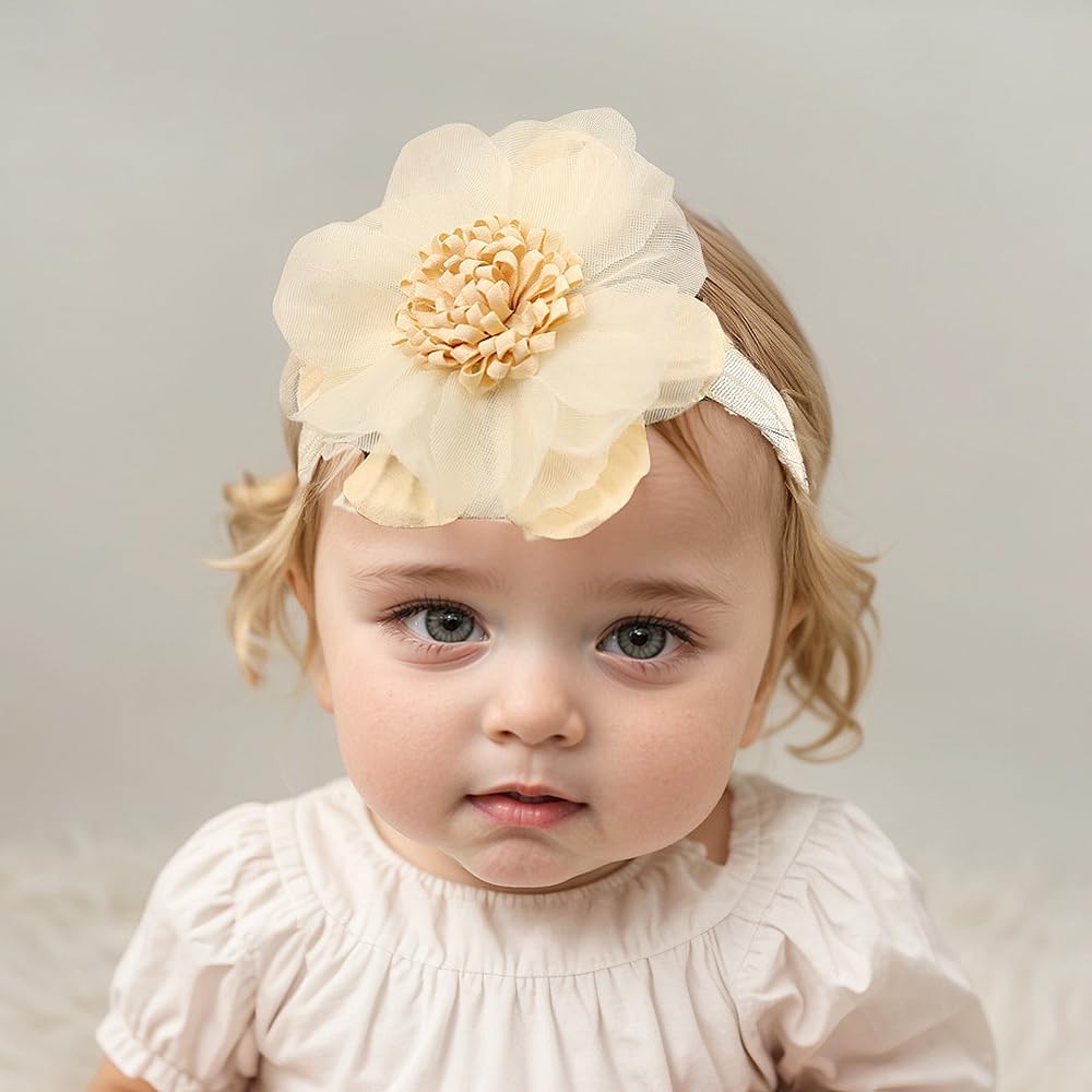 Yheahin baby headband is easy to put on and take off