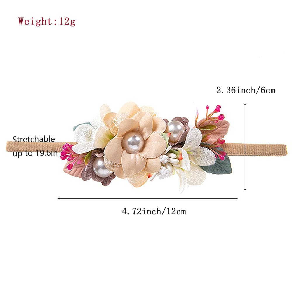 Yheahin fabric rose headband with greenery complements outfits and keeps hair tidy