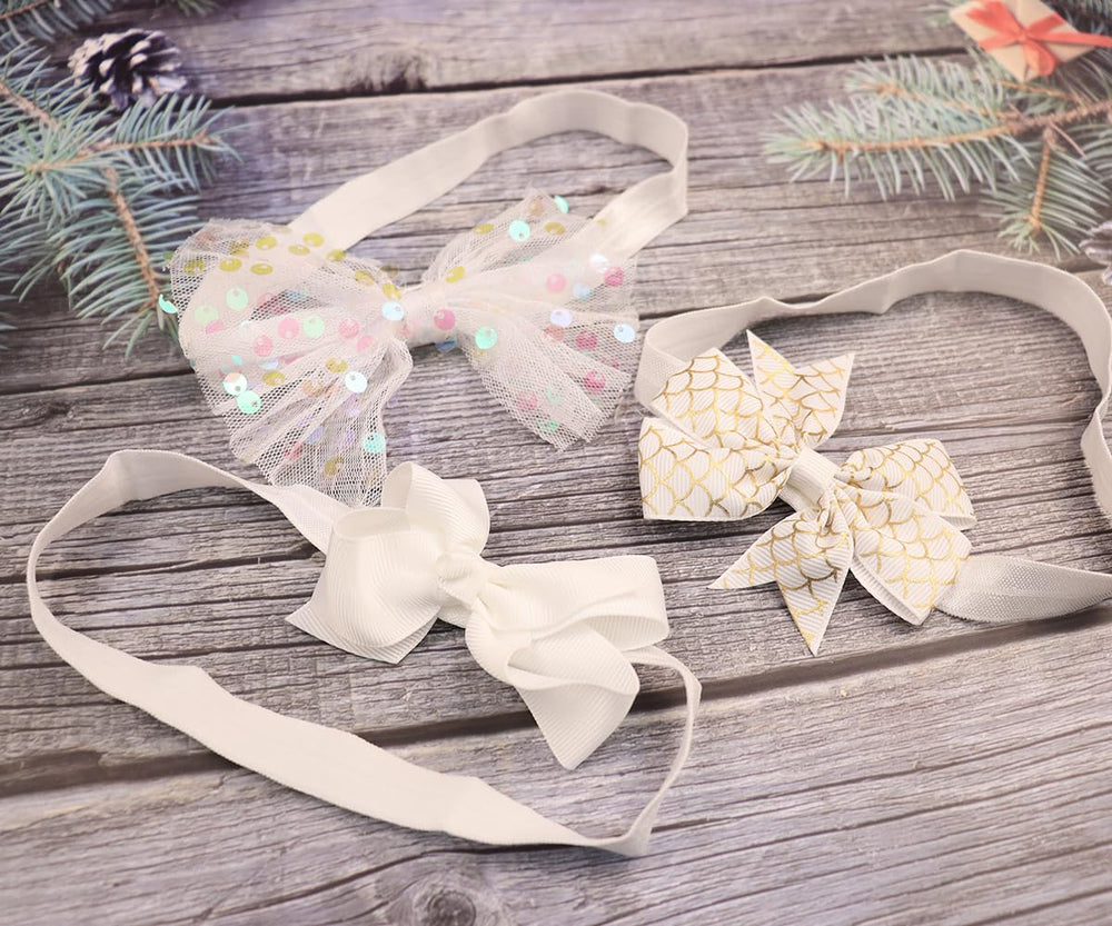 Yheahin gift-ready hair bow set for little girls.