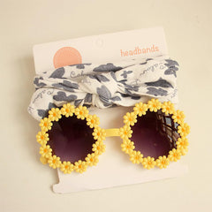 Yheahin headband close-up with yellow bow for soft hair styling