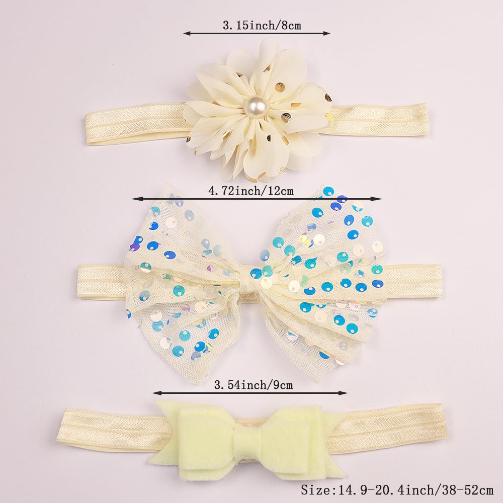 Yheahin newborn photoshoot prop in yellow for cute styling.