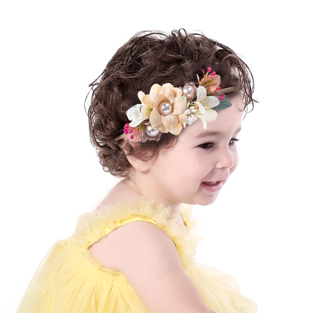 Yheahin stretchy nylon headband provides gentle, secure fit for growing babies