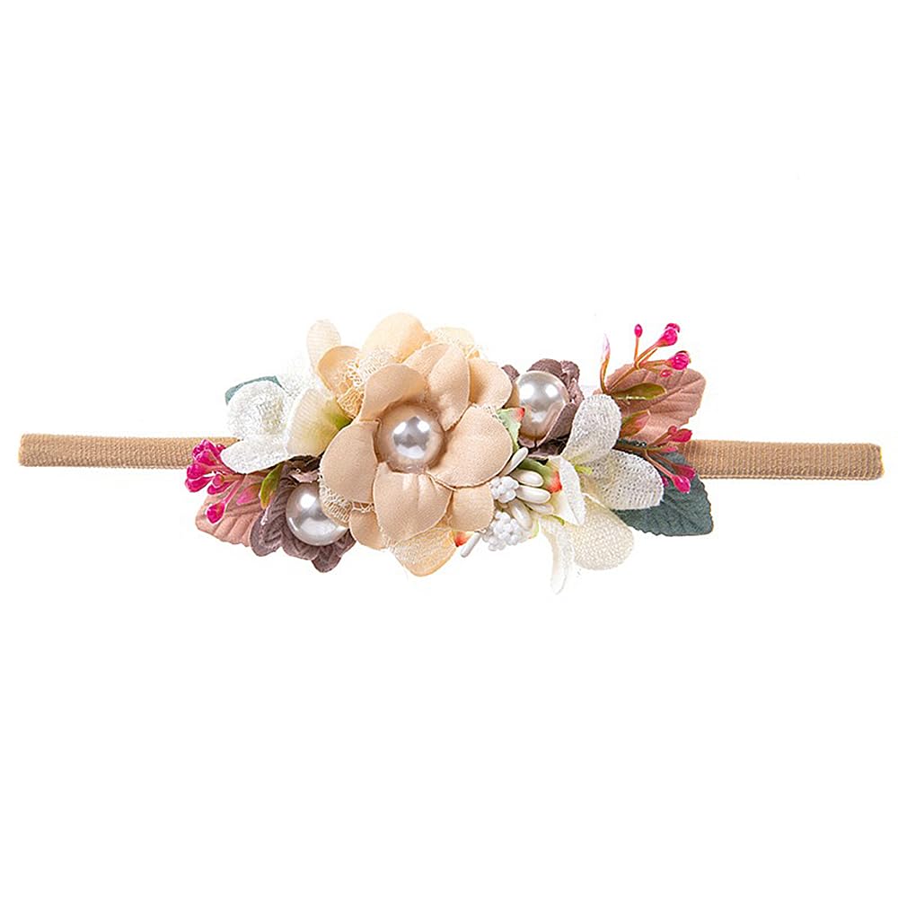 Yheahin style4 ivory floral headband elevates outfits and baby photos
