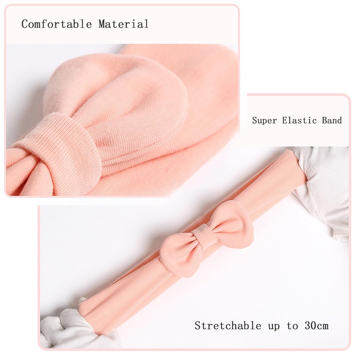 Yheahin turban-style headwrap in green, versatile for newborn to toddler outfits.