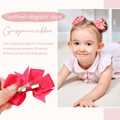 YHXX YLEN grosgrain ribbon bows close-up showing durable texture and handmade finish.