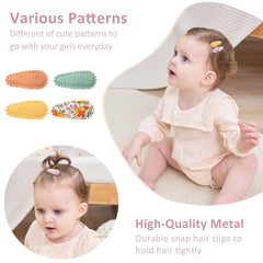 YHXX YLEN leopard-pattern clips offer bold accents for little outfits