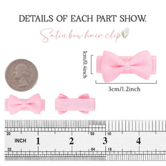 YHXX YLEN small bow clip on bangs demonstrates gentle grip without pulling fine hair