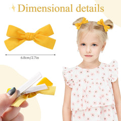 YHXX velvet hair bow white stays put during play and photos