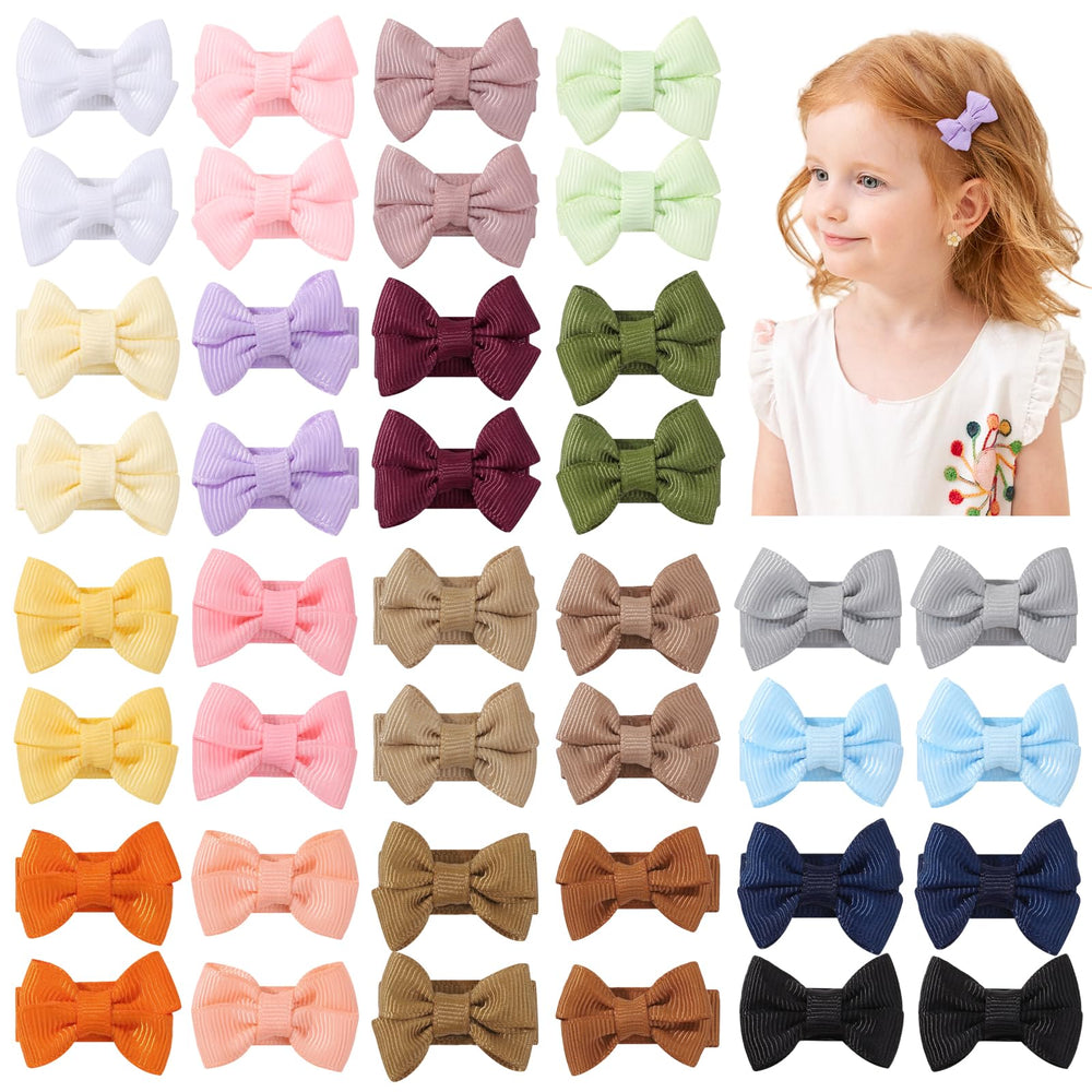 YHXX YLEN 1.4in baby bow clip with anti-slip grip for gentle styling.
