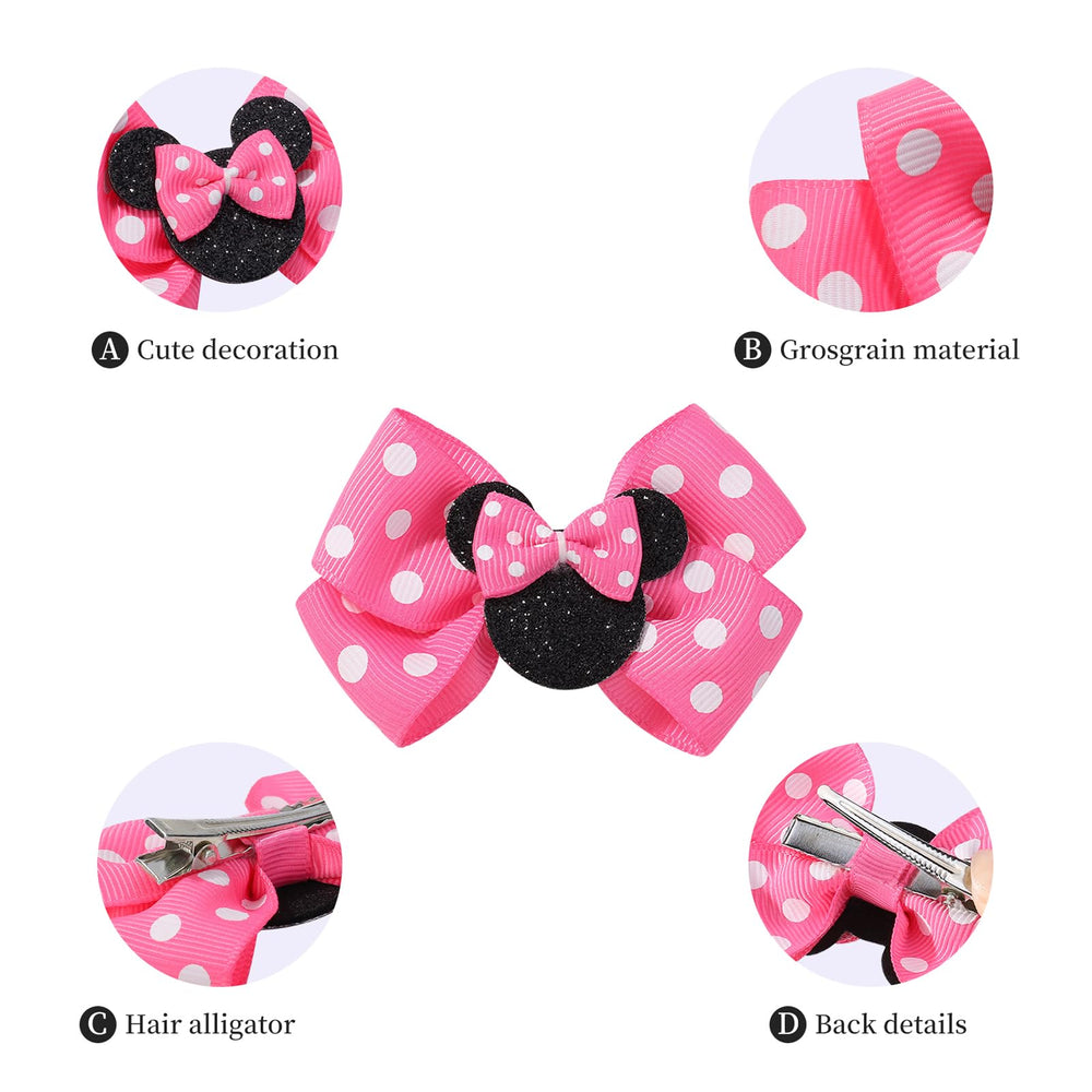YHXX YLEN 3 inch bows on sturdy alligator clips
