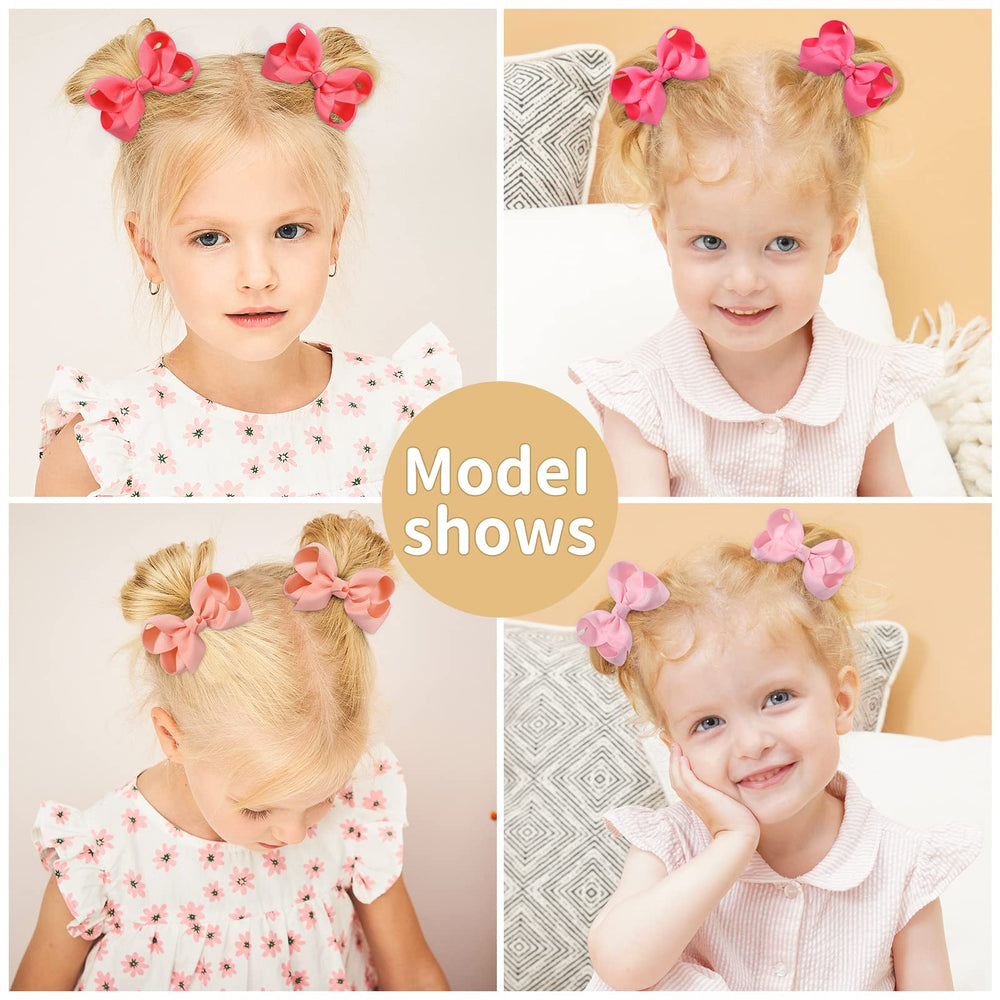 YHXX YLEN 3-inch bows are lightweight and secure on hair for daily wear.
