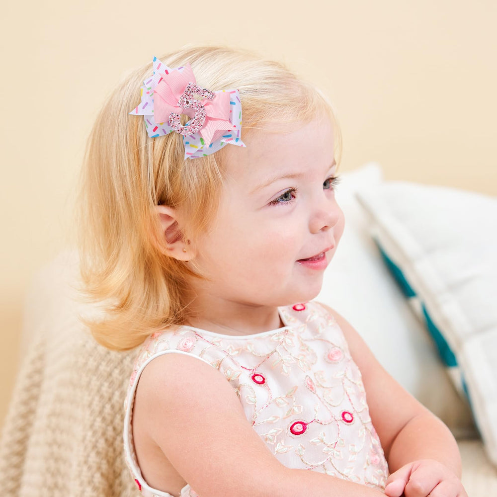 YHXX YLEN alligator clip bow in pink for easy styling.