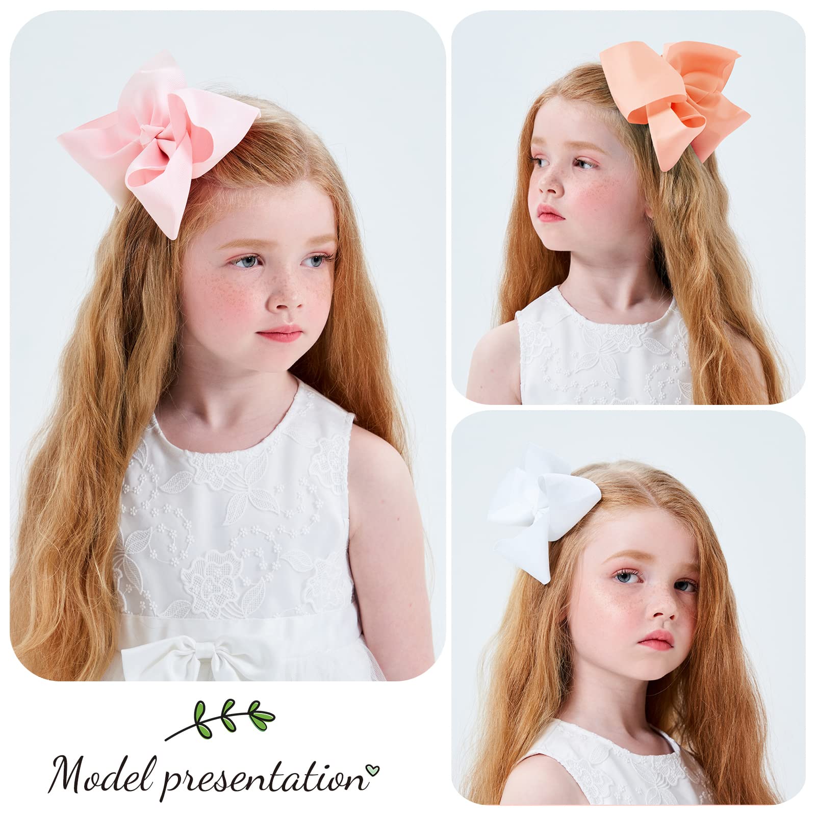 YHXX YLEN sky-blue 6-inch bow with clip for playful looks