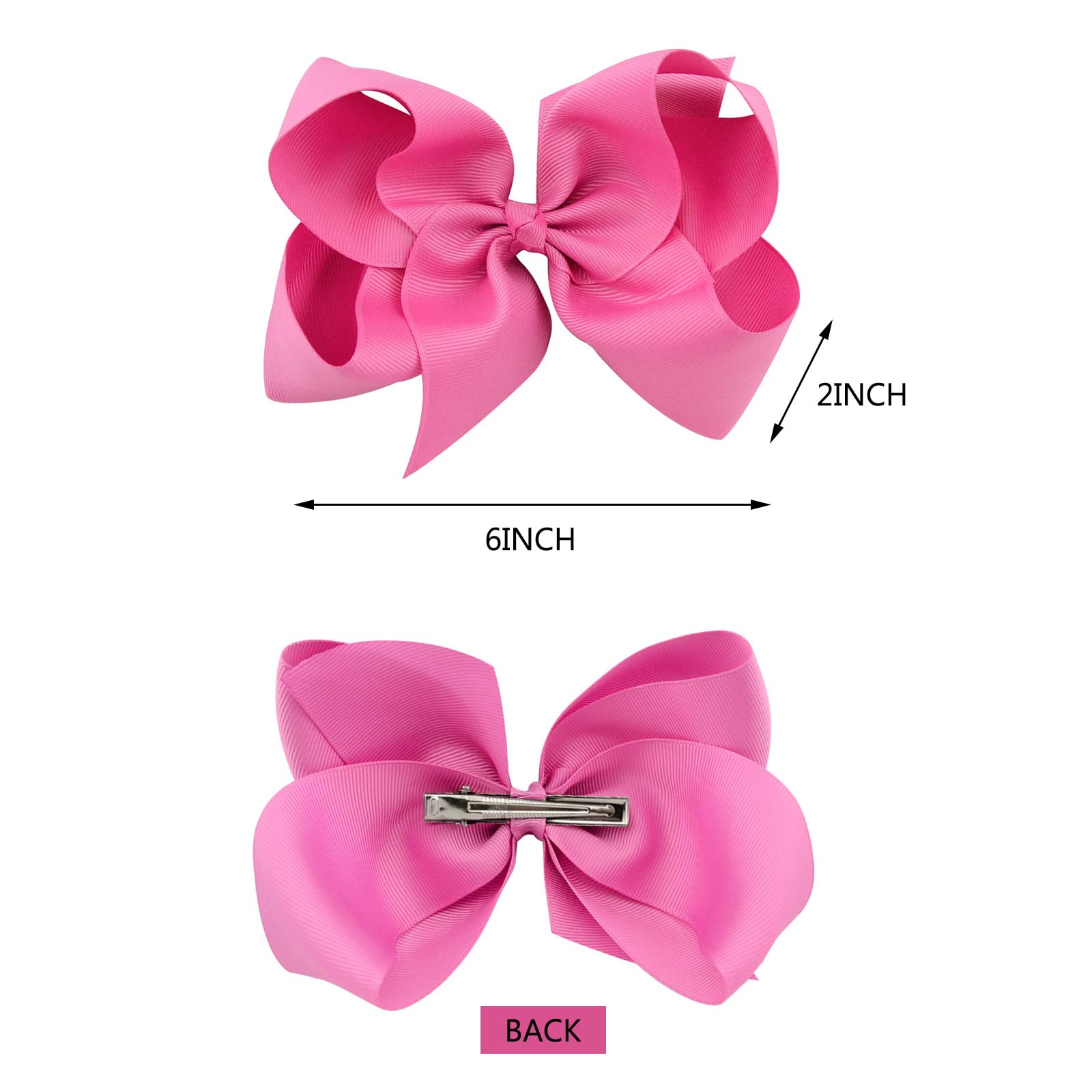 YHXX YLEN grosgrain ribbon bows 6in for durable daily styling