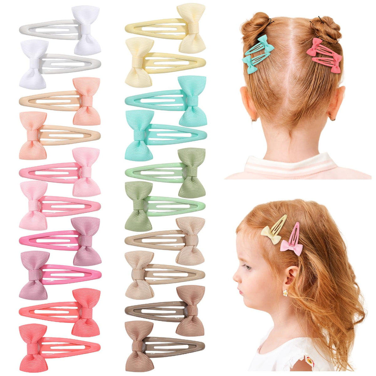 YHXX YLEN hair bows clip colorful palette 01 keeps hair neatly in place for everyday wear.