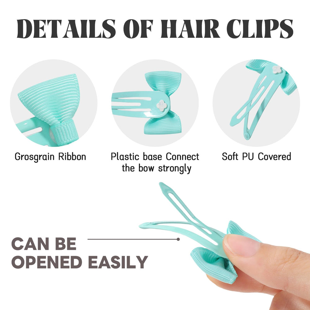 YHXX YLEN hair bows clip color palette 05 ideal for birthdays and parties.