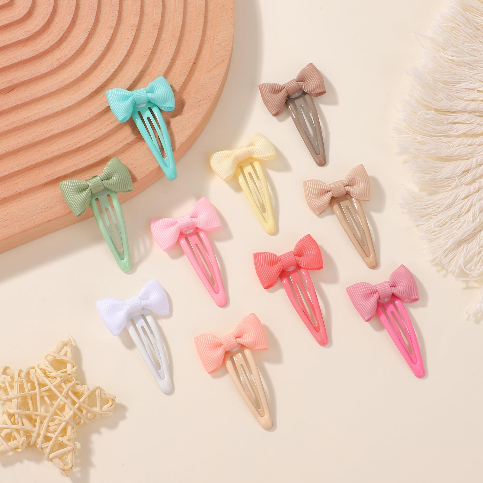 YHXX YLEN hair bows clip color palette 08 gentle grip on fine hair.