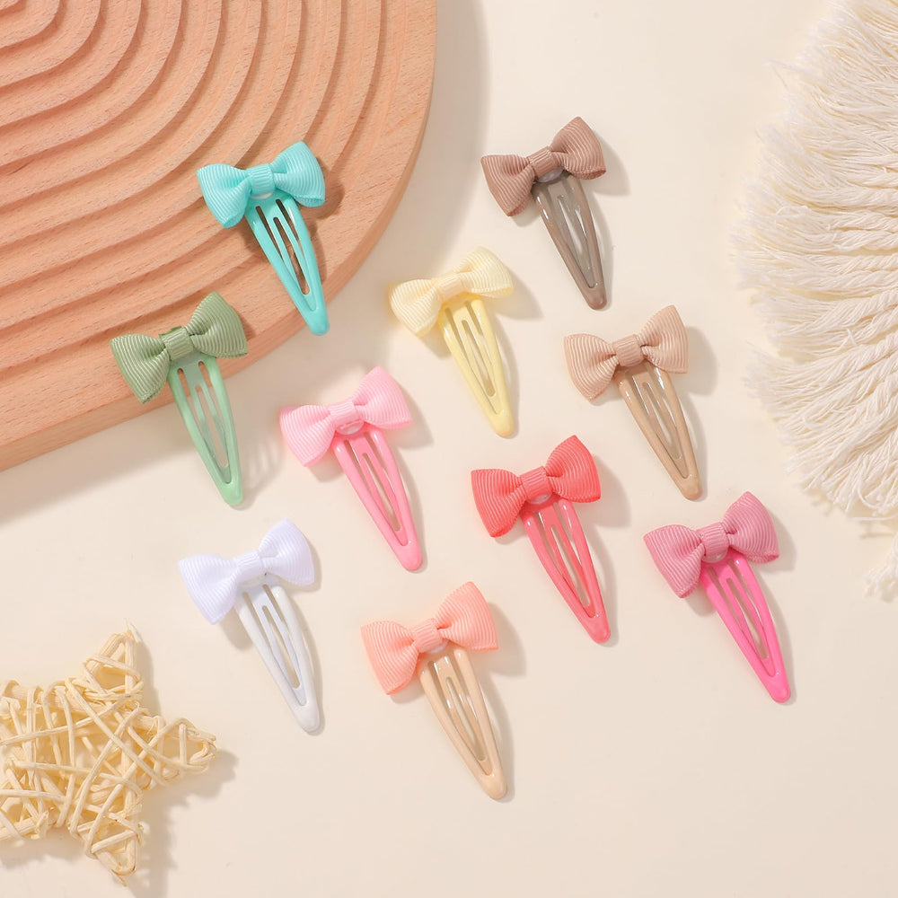 YHXX YLEN hair bows clip color palette 08 gentle grip on fine hair.