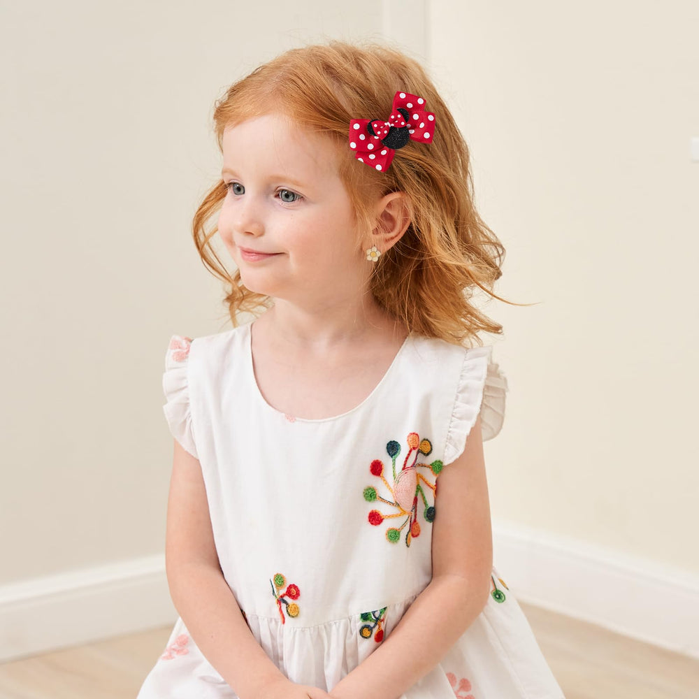 YHXX YLEN mouse ears red bows for festive photos