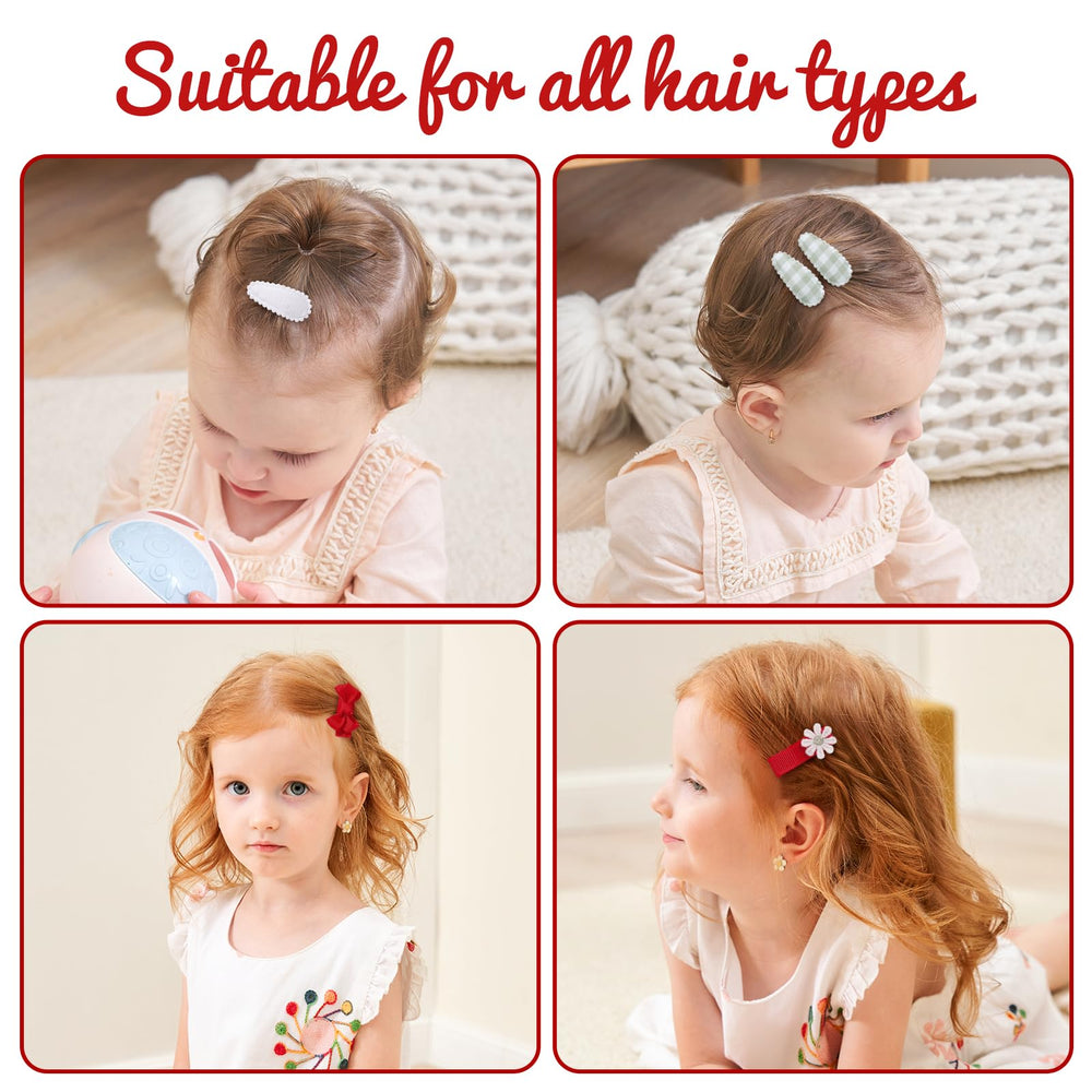 YHXX YLEN non-slip snap barrette secures all-day wear.