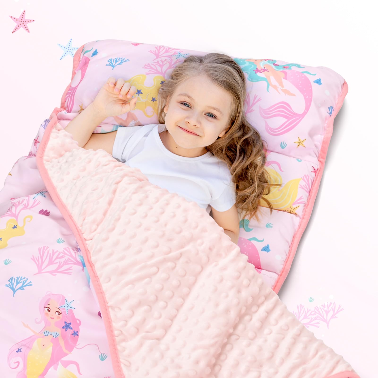 Yierchoo toddler nap mat in use by a child.