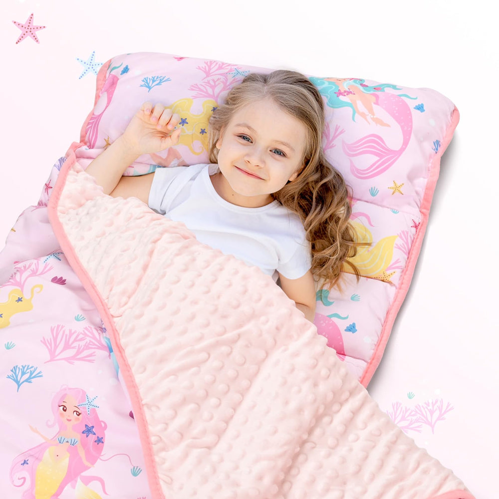 Yierchoo toddler nap mat in use by a child.