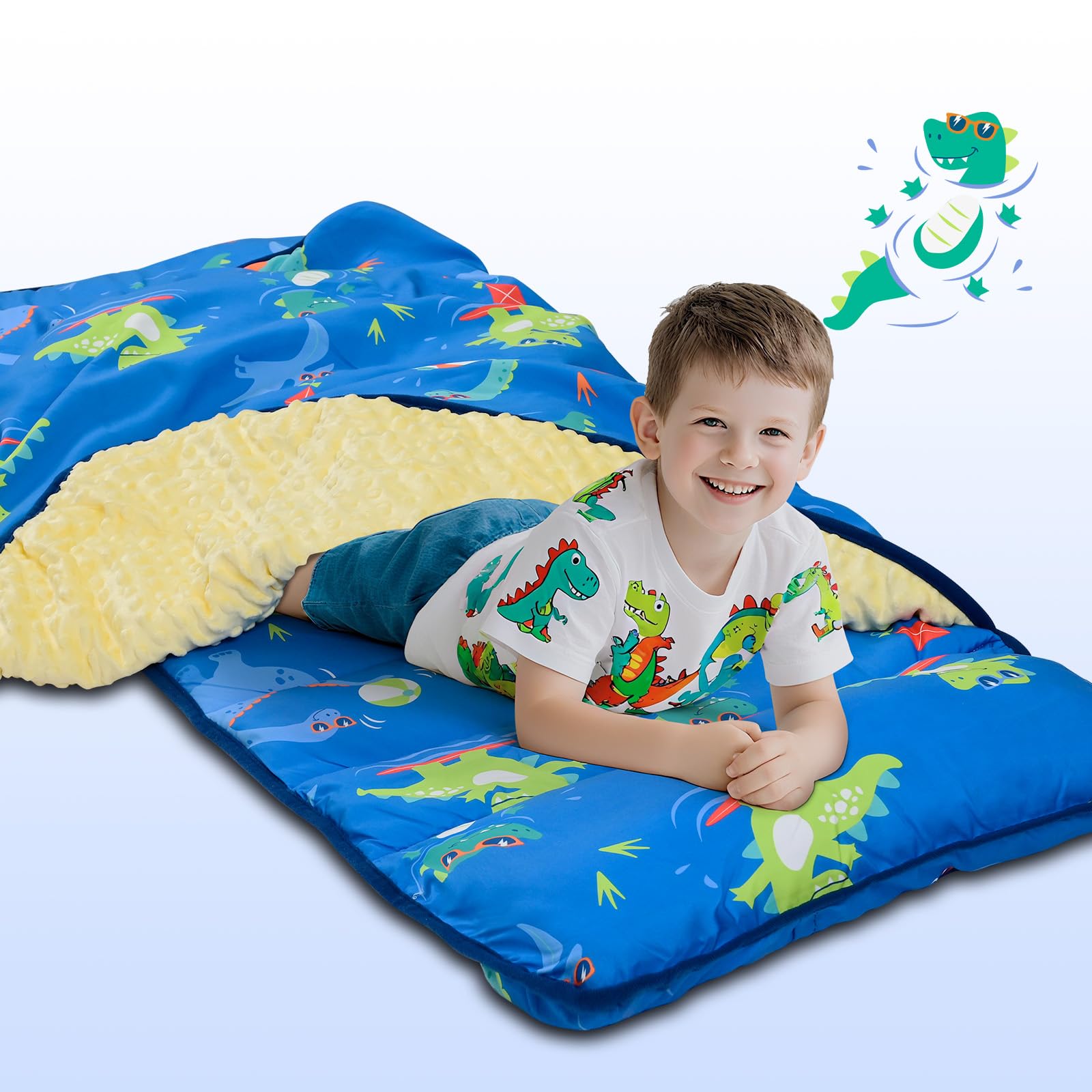Yierchoo nap mat uses premium materials for cozy, secure nap time